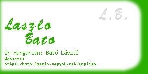 laszlo bato business card