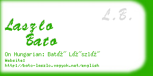 laszlo bato business card